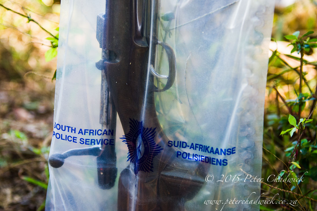 Poachers Rifle recovered by conservation rangers